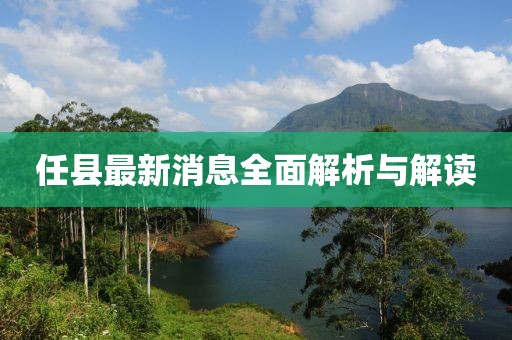 任縣最新消息全面解析與解讀