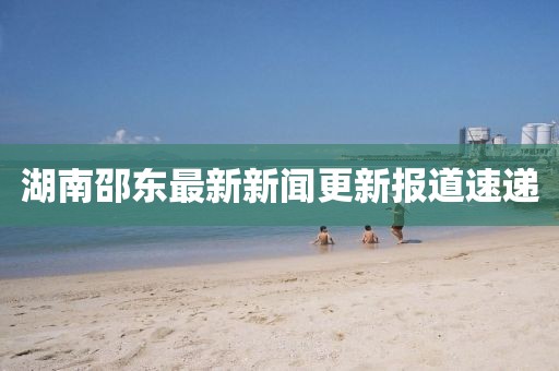 湖南邵東最新新聞更新報(bào)道速遞