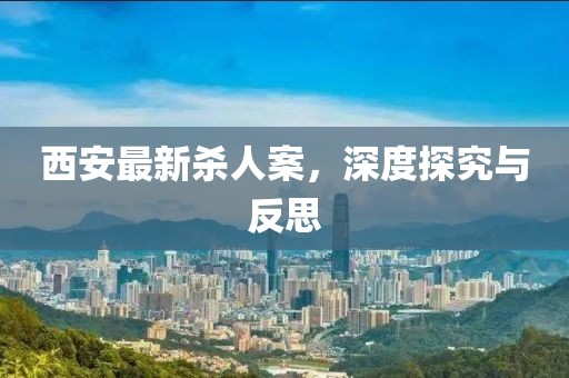 西安最新殺人案，深度探究與反思