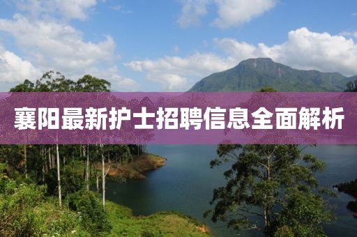襄陽最新護士招聘信息全面解析