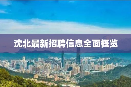 沈北最新招聘信息全面概覽
