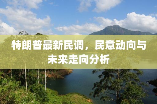 特朗普最新民調(diào)，民意動(dòng)向與未來(lái)走向分析