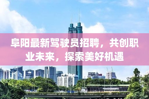 阜陽最新駕駛員招聘，共創(chuàng)職業(yè)未來，探索美好機遇
