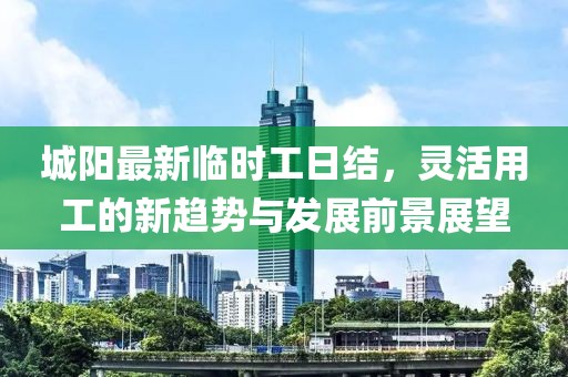 城陽最新臨時工日結(jié)，靈活用工的新趨勢與發(fā)展前景展望