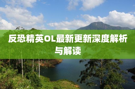 反恐精英OL最新更新深度解析與解讀