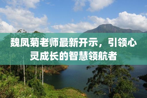 魏鳳菊老師最新開(kāi)示，引領(lǐng)心靈成長(zhǎng)的智慧領(lǐng)航者