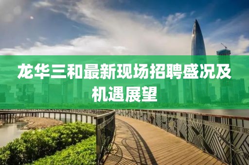 龍華三和最新現(xiàn)場(chǎng)招聘盛況及機(jī)遇展望