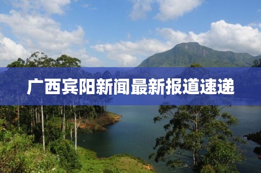 廣西賓陽新聞最新報道速遞