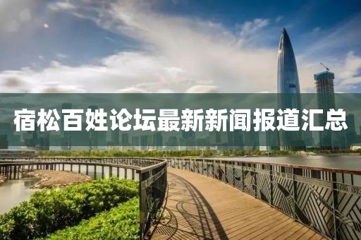 宿松百姓論壇最新新聞報道匯總
