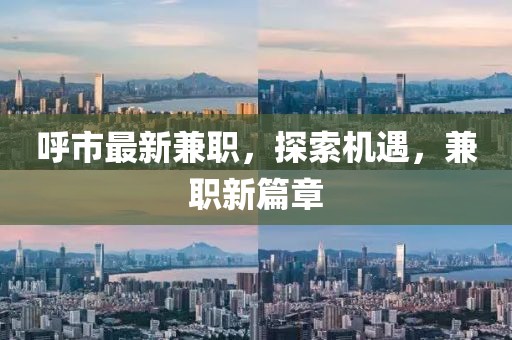 呼市最新兼職，探索機(jī)遇，兼職新篇章