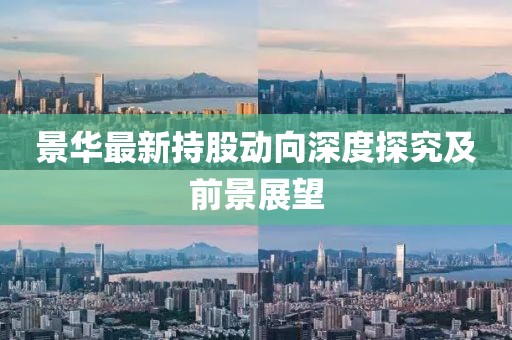 景華最新持股動向深度探究及前景展望