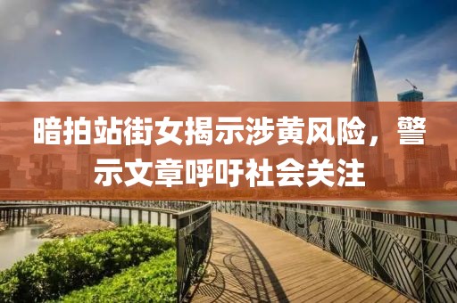 暗拍站街女揭示涉黃風險，警示文章呼吁社會關注