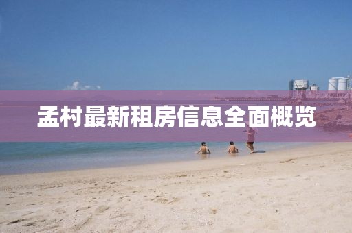 孟村最新租房信息全面概覽