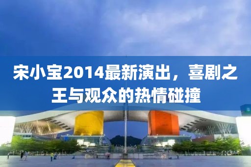 宋小寶2014最新演出，喜劇之王與觀眾的熱情碰撞