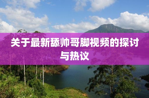 關(guān)于最新舔帥哥腳視頻的探討與熱議