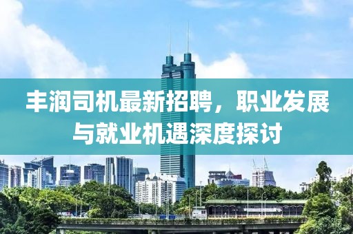 豐潤(rùn)司機(jī)最新招聘，職業(yè)發(fā)展與就業(yè)機(jī)遇深度探討