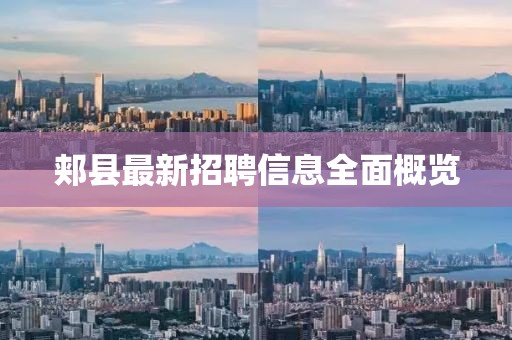 郟縣最新招聘信息全面概覽