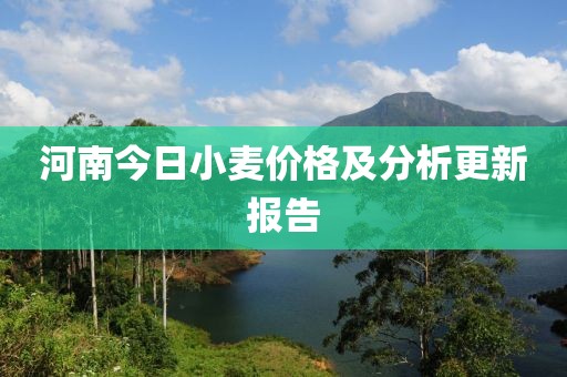 河南今日小麥價(jià)格及分析更新報(bào)告