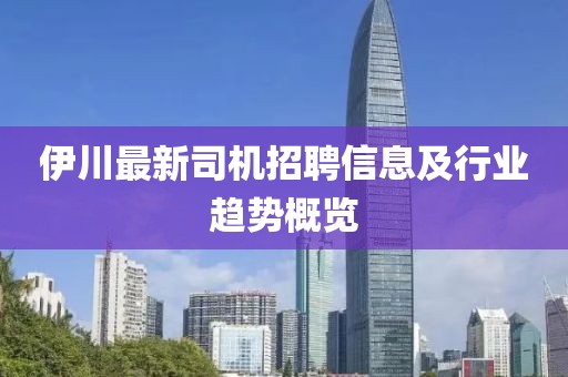 伊川最新司機(jī)招聘信息及行業(yè)趨勢(shì)概覽