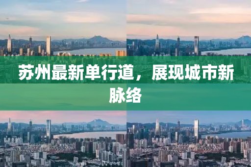蘇州最新單行道，展現(xiàn)城市新脈絡(luò)