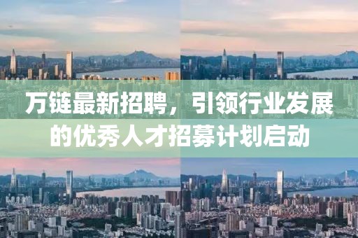 萬(wàn)鏈最新招聘，引領(lǐng)行業(yè)發(fā)展的優(yōu)秀人才招募計(jì)劃啟動(dòng)