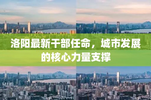 洛陽最新干部任命，城市發(fā)展的核心力量支撐
