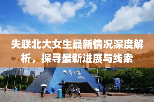 失聯(lián)北大女生最新情況深度解析，探尋最新進(jìn)展與線索