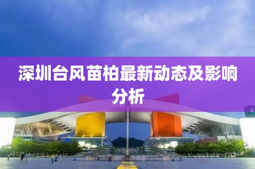 深圳臺(tái)風(fēng)苗柏最新動(dòng)態(tài)及影響分析