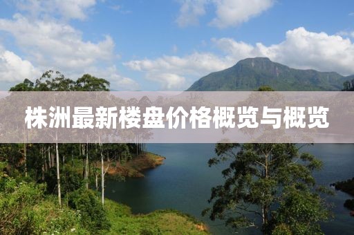 株洲最新樓盤價格概覽與概覽