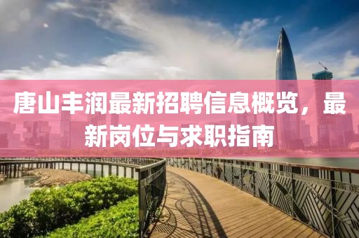 唐山豐潤最新招聘信息概覽，最新崗位與求職指南