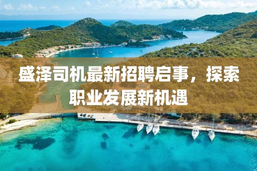 盛澤司機(jī)最新招聘啟事，探索職業(yè)發(fā)展新機(jī)遇