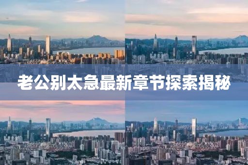 老公別太急最新章節(jié)探索揭秘