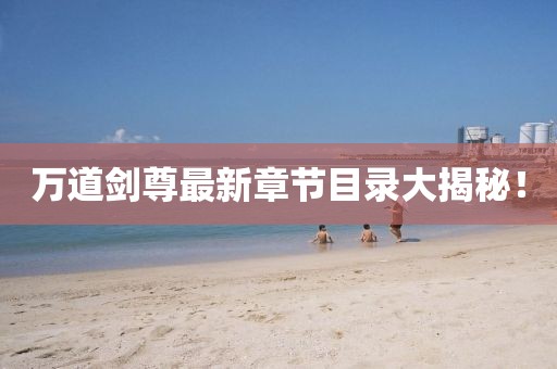 萬道劍尊最新章節(jié)目錄大揭秘！