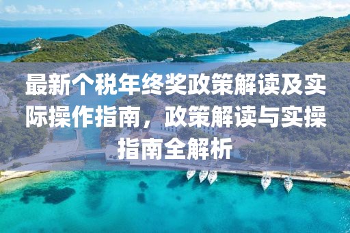 最新個(gè)稅年終獎(jiǎng)?wù)呓庾x及實(shí)際操作指南，政策解讀與實(shí)操指南全解析