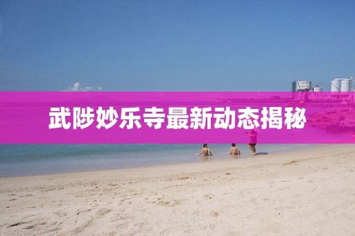 武陟妙樂(lè)寺最新動(dòng)態(tài)揭秘