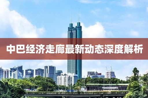 中巴經(jīng)濟(jì)走廊最新動(dòng)態(tài)深度解析