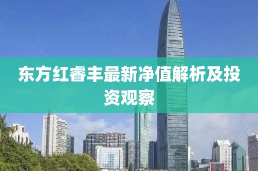 東方紅睿豐最新凈值解析及投資觀察
