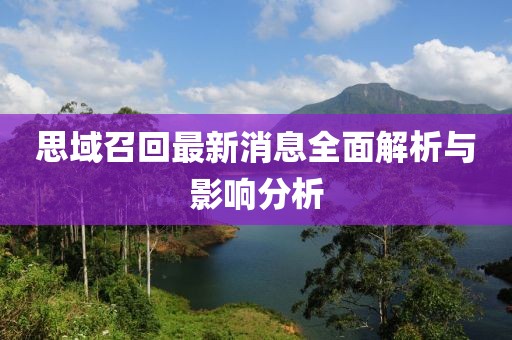 思域召回最新消息全面解析與影響分析