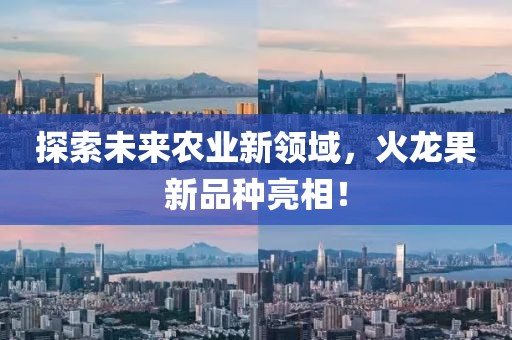 探索未來農(nóng)業(yè)新領(lǐng)域，火龍果新品種亮相！