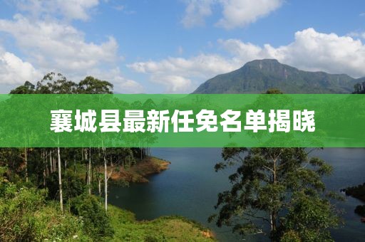 襄城縣最新任免名單揭曉