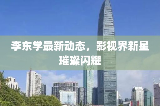李東學(xué)最新動態(tài)，影視界新星璀璨閃耀