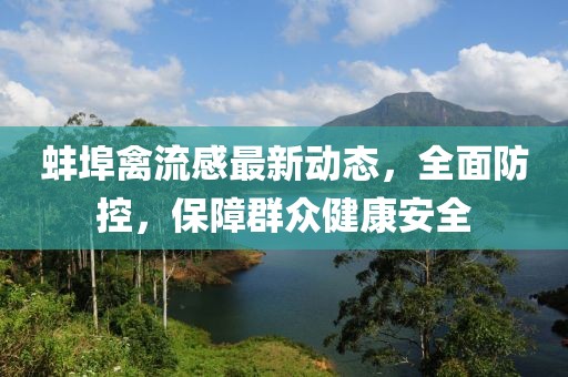 蚌埠禽流感最新動態(tài)，全面防控，保障群眾健康安全