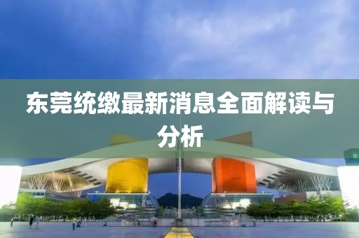 東莞統(tǒng)繳最新消息全面解讀與分析