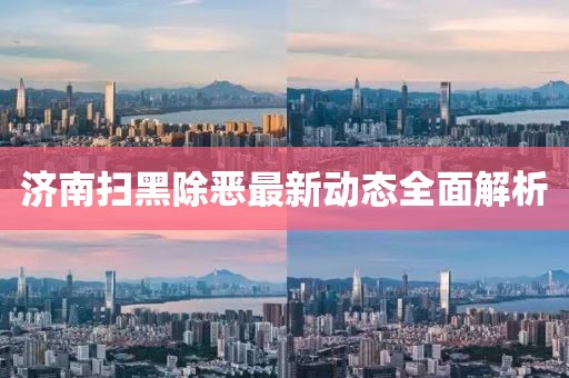 濟(jì)南掃黑除惡最新動(dòng)態(tài)全面解析