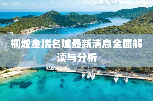 桐城金瑞名城最新消息全面解讀與分析