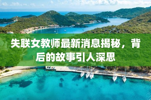 失聯(lián)女教師最新消息揭秘，背后的故事引人深思