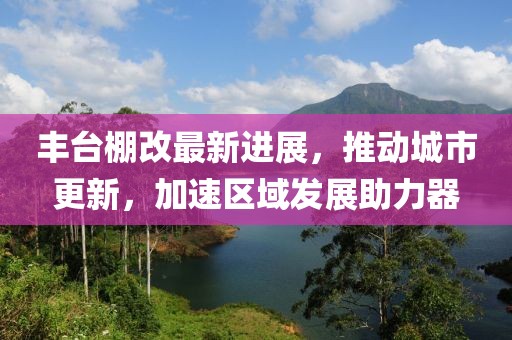 豐臺棚改最新進(jìn)展，推動城市更新，加速區(qū)域發(fā)展助力器