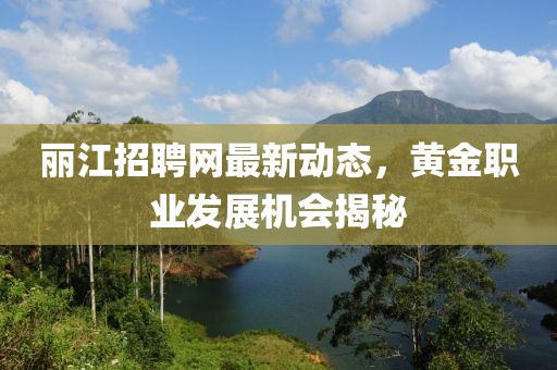 麗江招聘網(wǎng)最新動態(tài)，黃金職業(yè)發(fā)展機會揭秘