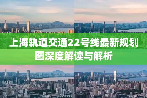 上海軌道交通22號線最新規(guī)劃圖深度解讀與解析