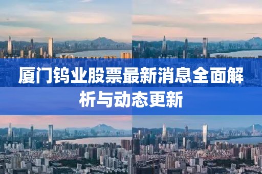 廈門鎢業(yè)股票最新消息全面解析與動態(tài)更新